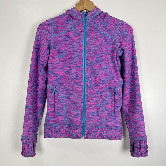 Ivivva Jacket Reversible Hooded Zip Up Jacket Girls Size 12